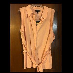 Lane bryant button down with waist tie